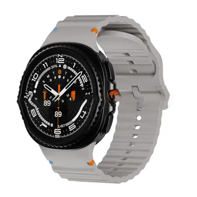 Združljiv s Samsung Galaxy Watch8/Watch8 Classic 22mm silikonski pašček Grey