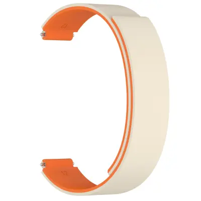 12mm silikonski mehak magnetni pašček za uro - rjava barva Orange