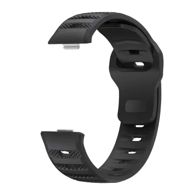 Združljiv s Huawei Fit 4/Fit 3: Silikonski pašček z vzorcem pik Black