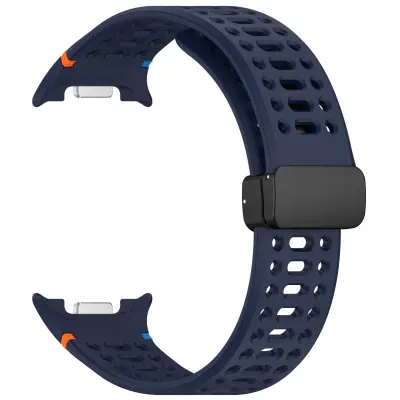 Združljivost s Samsung Watch 8/8 Classic: Magnetni silikonski pašček z luknjami Blue