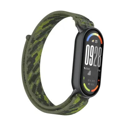 Združljiv z Xiaomi 10/9/8 generacije (standardni model) najlonski pašček Green