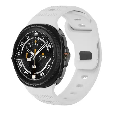 Združljiv s Samsungom WATCH8/Classic 22MM silikonski pašček za uro White