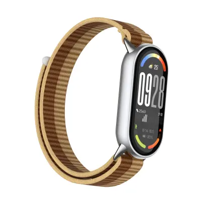 Združljiv z Xiaomi 10/9/8 generacije (standardni model) najlonski pašček Brown