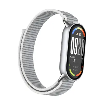 Združljiv z Xiaomi 10/9/8 generacije (standardni model) najlonski pašček LightGrey