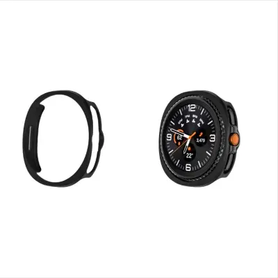 Združljiv Samsung Watch8 40mm zaščitni ovitek - črn, odporen na udarce Black M