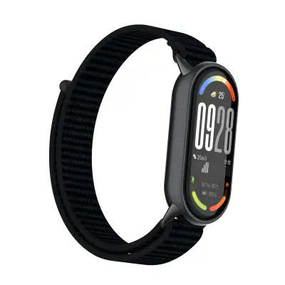 Združljiv z Xiaomi 10/9/8 generacije (standardni model) najlonski pašček Black