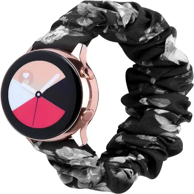 Združljiv z Samsung/Huawei 19mm Srebrn Priključek Scrunchie Trak