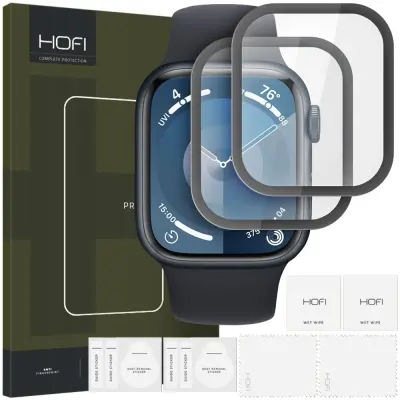 HOFI HYBRID GLASS PRO+ 2-PACK ZA APPLE WATCH 7 8 9 45MM ZAŠČITNI PREMAZ