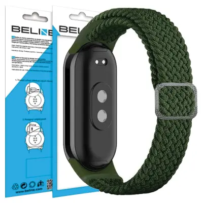 BELINE MI BAND 9/8 TEXTILE STRAPGREEN