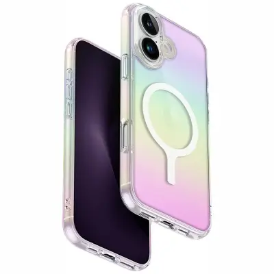 UNIQ IRIDESCIA OVITEK ZA IPHONE 16 MAGCLICK POLNJENJE HOLOGRAFSKO POLNJENJE
