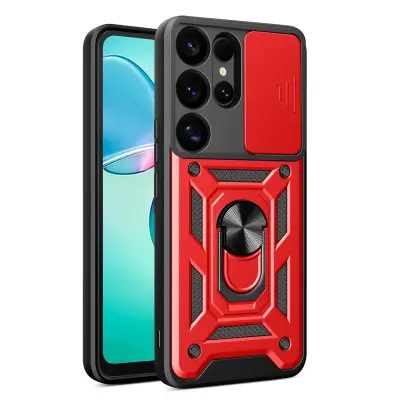 OVITEK HURTEL ARMOR ZA SAMSUNG GALAXY S25 ULTRA S POKROVOM ZA KAMERO IN OBROČKOM