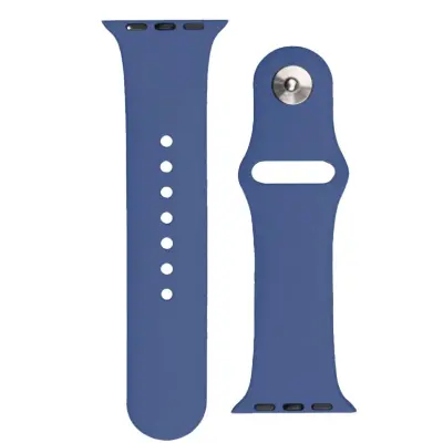 SILICONE STRAP APS SILIKONOWA OPASKA DO WATCH 9 / 8 / 7 / 6 / 5 / 4 / 3 / 2 / SE (41 / 40 / 38MM) PASEK BRANSOLETA DO ZEGARKA NIEBIESKI