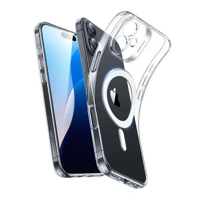ESR ZERO CLEAR CASE HALOLOCK ZA IPHONE 16 Z ZAŠČITO ZA EKRAN IN STOJALOM
