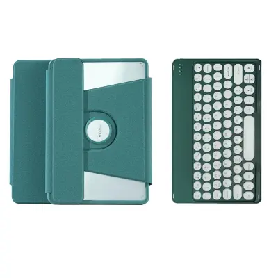 Združljiv iPad 10.2 (2019/2020/2021) 360° vrtljivo stojalo Bluetooth tipkovnica + etui