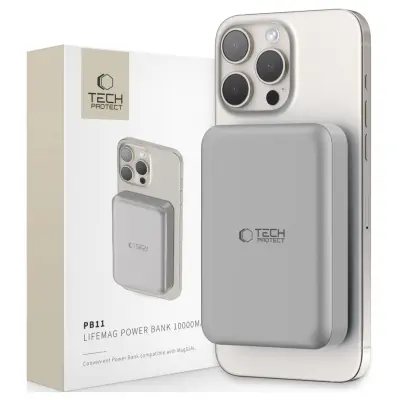 TECH-PROTECT POWER BANK PB11 LIFEMAG ZA MAGSAFE ZA IPHONE 13 14 15 10000MAH