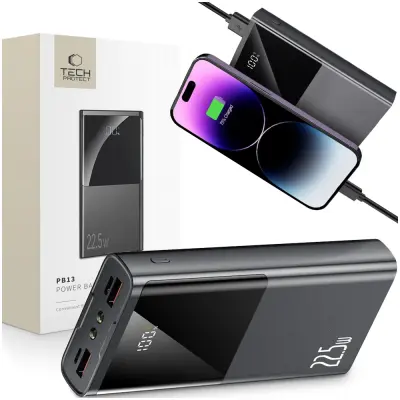 TECH-PROTECT PB13-22.5W POWER BANK 20000MAH SIVA