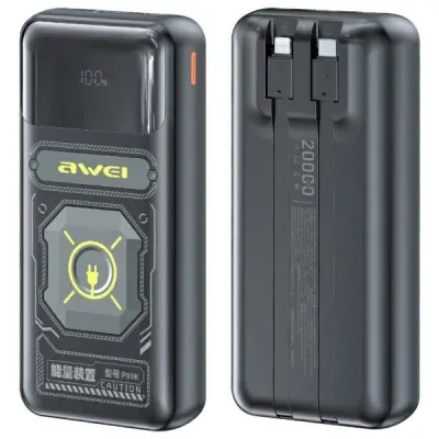 AWEI POWERBANK P99K 20000MAH 22.5W ZA IPHONE ANDROID S KAPACITETO 20000MAH