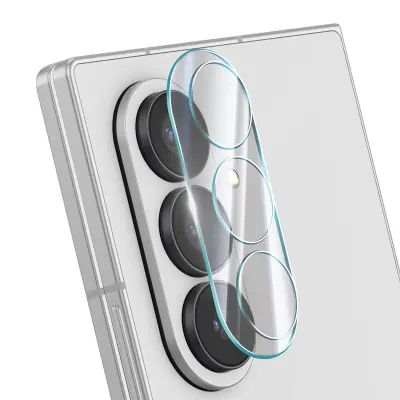Zaščita leče kamere iz kaljenega stekla za Samsung Z Fold 7 Trojna leča, Prozorno
