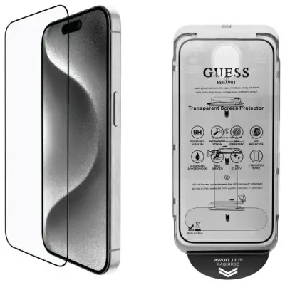 GUESS SCREEN PROTECTOR 2.5D ZA IPHONE 16 PRO 6.3 KALJENO ZAŠČITNO STEKLO