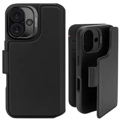 DEKODIRAN USNJEN OVITEK USNJENA SNEMLJIVA DENARNICA ZA IPHONE 16 PLUS