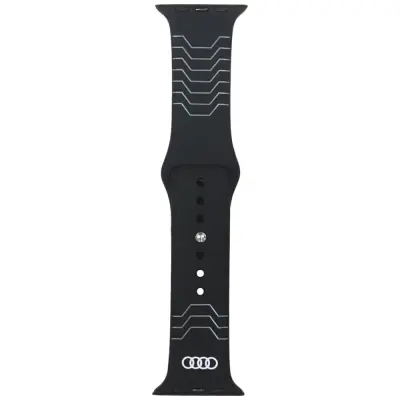 AUDI PAŠEK ZA APPLE WATCH 44 45 46 49MM S SILIKONSKIM GEOMETRIJSKIM VZORCEM