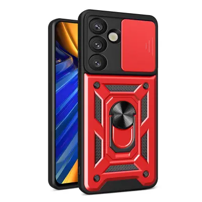 HURTEL HYBRID ARMOR OVITEK ZA SAMSUNG GALAXY S25 S KOVINSKIM OBROČKOM