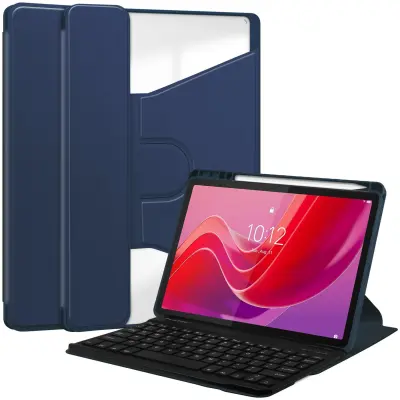 Združljiv iPad 11 (A16) 2025/iPad 10th 10.9'' 2022 Rotacijsko akrilno ohišje s tipkovnico Bluetooth