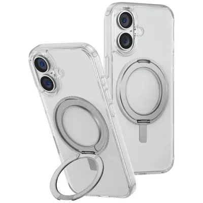UNIQ SWIVIX OVITEK ZA IPHONE 16 PLUS 360 STOPINJ S PODSTAVKOM PROZOREN