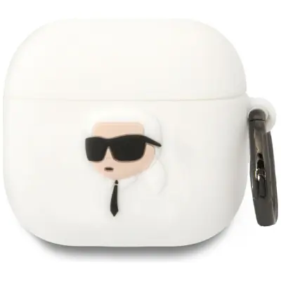 KARL LAGERFELD 3D SILIKONSKI NFT OVITEK ZA AIRPODS 4 VISOKO KVALITETEN OVITEK