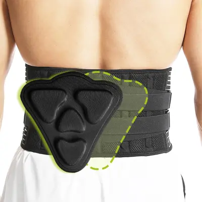 Športni podporni pas v barvi kože s kompresijo Black XL