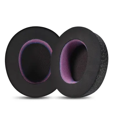 Združljiv SteelSeries Arctis Nova Pro ušesne blazinice - Črno-vijolična ledena koža