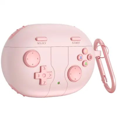 Združljivo s silikonskim zaščitnim etuijem za igralne slušalke Bose Ultra Pink