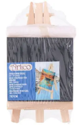 OTROŠKA ČRNA TABLA S STOJALOM 7X7 CM