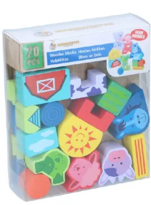 OTROŠKE LESENE KOCKE 20 KOS