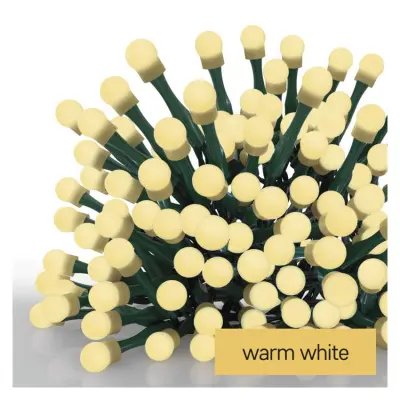 LED božična cherry veriga–kroglice EMOS, 8 m, zunanja in notranja, topla bela,programi,časovnik