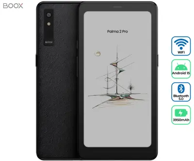 Smart paper tablica BOOX Palma2 Pro, črna, barvni zaslon, Android, 8GB+128GB