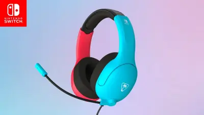 TURTLE BEACH HEADSET AIRLITE FIT NS2 NEON BLUE/RED