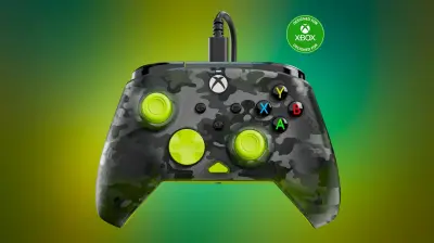 TURTLE BEACH XBOX WIRED REMATCH  GHOST CAMO BLACK/YELLOW KONTROLER