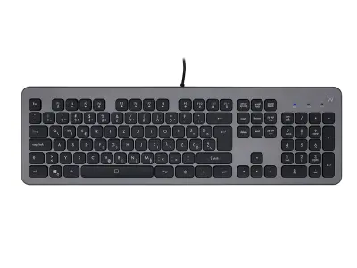 Vrnjen artikel - EWENT Wired Illuminated Scissor tipkovnica črna, USB, SLO