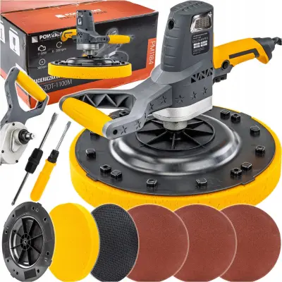 1100W rotacijski gladilec mokrega betona in ometov 380mm