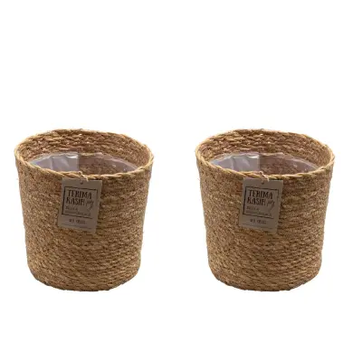 Košara 'Gaby Naturel' – 2 kos – Za rastlino z loncem 21 cm