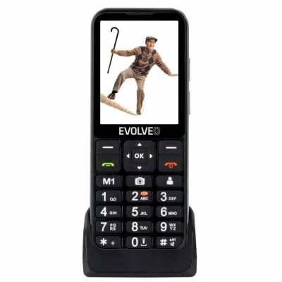 EVOLVEO Easyphone LT EP-880 telefon na tipke za starejše 4G črn
