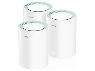 Mesh sistem CUDY M1500 (3-Pack), AX1500 Gigabit Wi-Fi 6