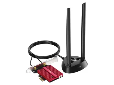 PCI-E brezžični adapter CUDY WE9300S, BE9300 Tri-Band Wi-Fi 7, Bluetooth 5.4, Intel BE200