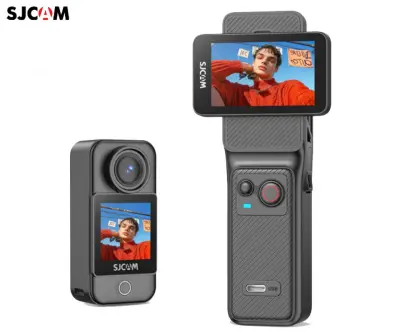 Akcijska športna kamera SJCAM C400 4K Ultra HD, dvojni zaslon, vrtljiv zaslon, 6-osna stabilizacija