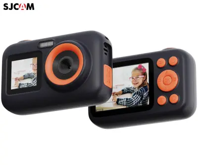 Otroški fotoaparat SJCAM FUNCAM+  44MP, črn, HD, 2 zaslona, spletna kamera