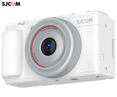 Fotoaparat SJCAM ZV200, bel, 5K UHD+, 80MP, 2.8" IPS FLIP zaslon, SONY senzor, 16x ZOOM, 6-osna stabilizacija