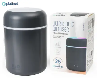 Vlažilec in osvežilec zraka Platinet PADYM107, siv, 300ml, RGB LED