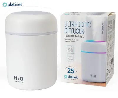 Vlažilec in osvežilec zraka Platinet PADYM107, bel, 300ml, RGB LED