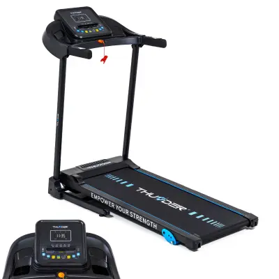 Električna tekalna steza THUNDER® G8000-D – 12,8 km/h, 2 KM, 3-stopenjski naklon 15%, , Bluetooth, LCD 5", nosilnost 110 kg